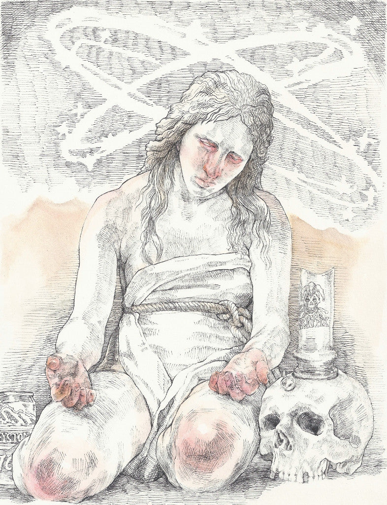 Mary Magdalene & Jesus Skull Bong
