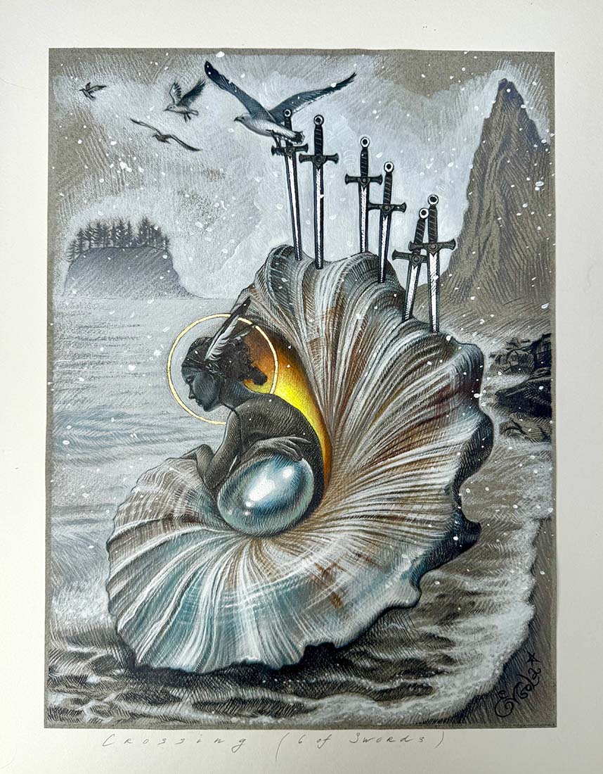 Crossing (6 of Swords, Tarot Minor Arcana)