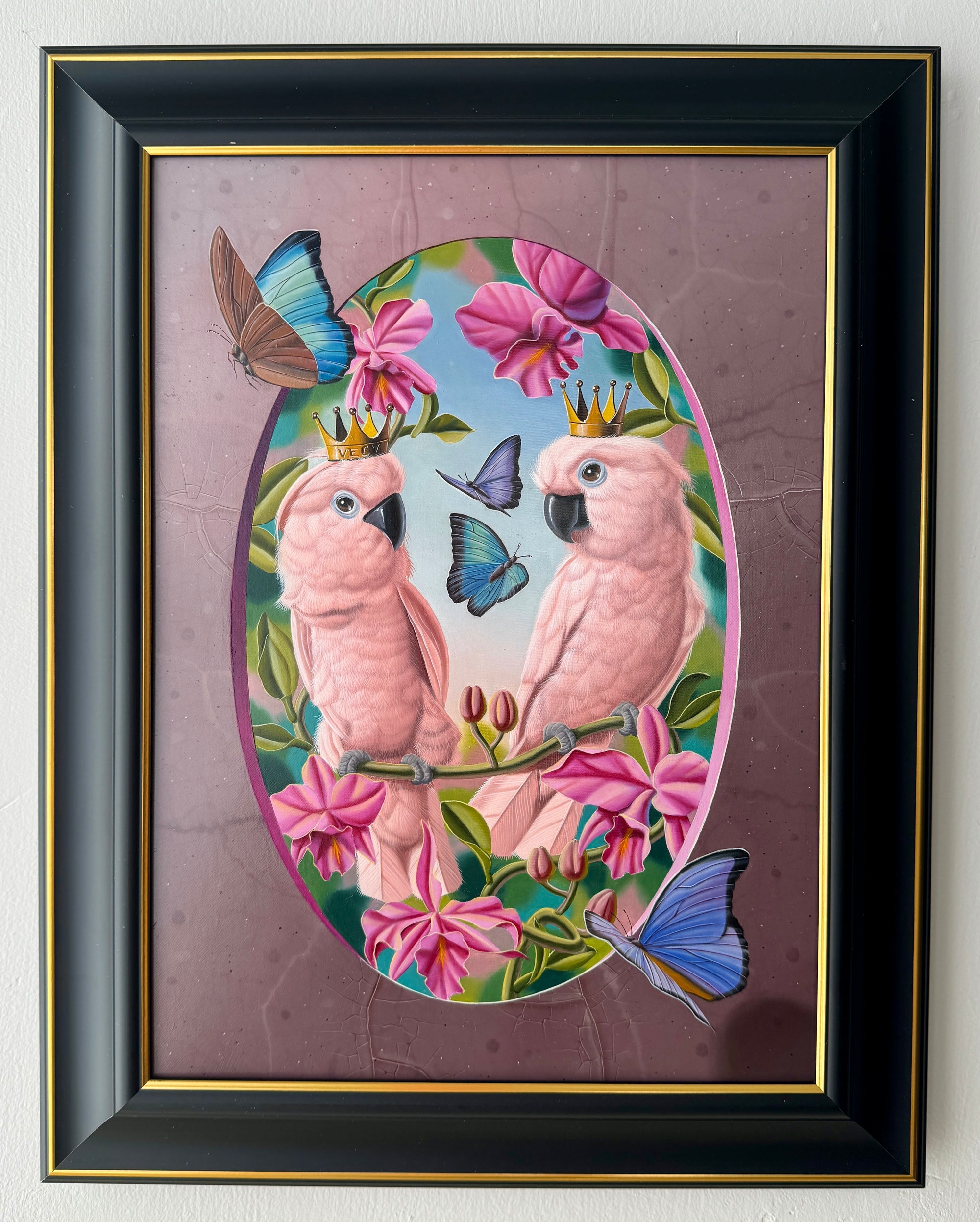 Cockatoos in Love (Cacatoès aux Orchidées)