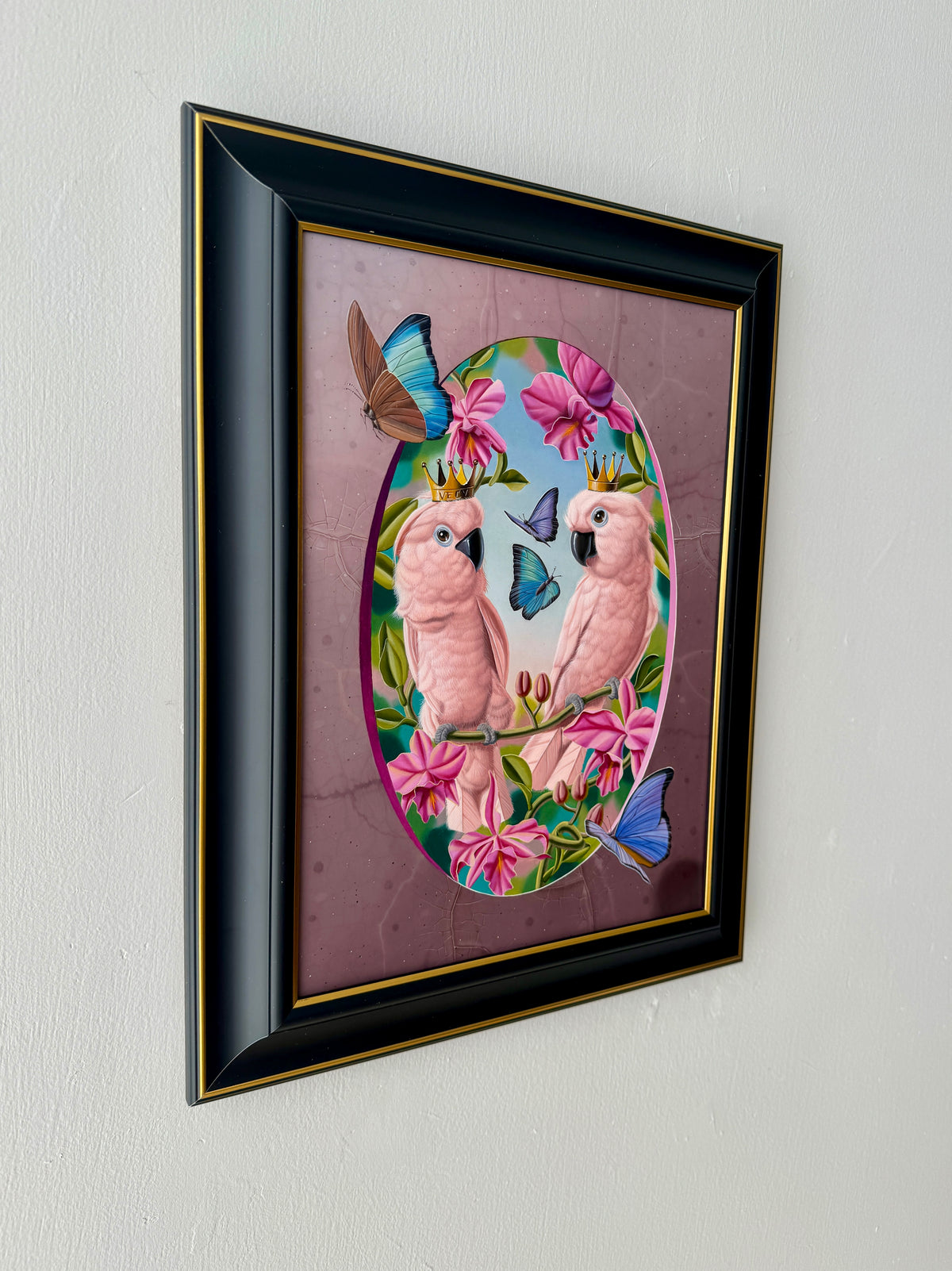 Cockatoos in Love (Cacatoès aux Orchidées)