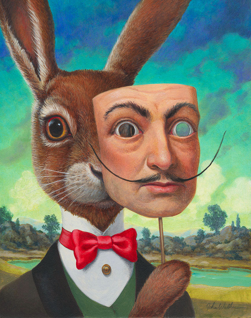 Portrait of Salvador Dalí as a Masked Hare