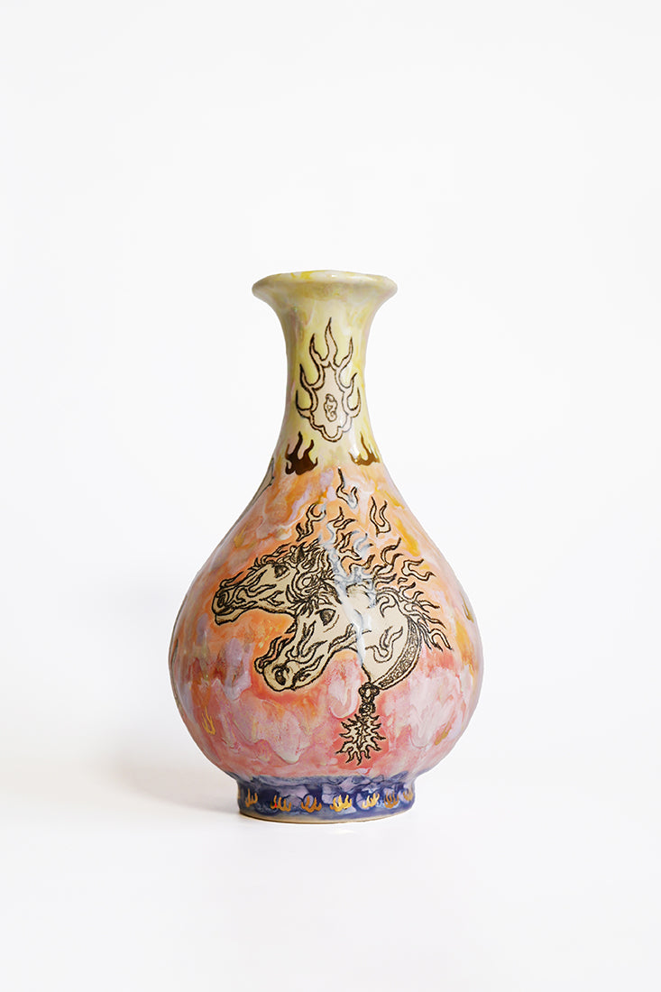 Twin Flames 双马行空 Yuhuchun Vase
