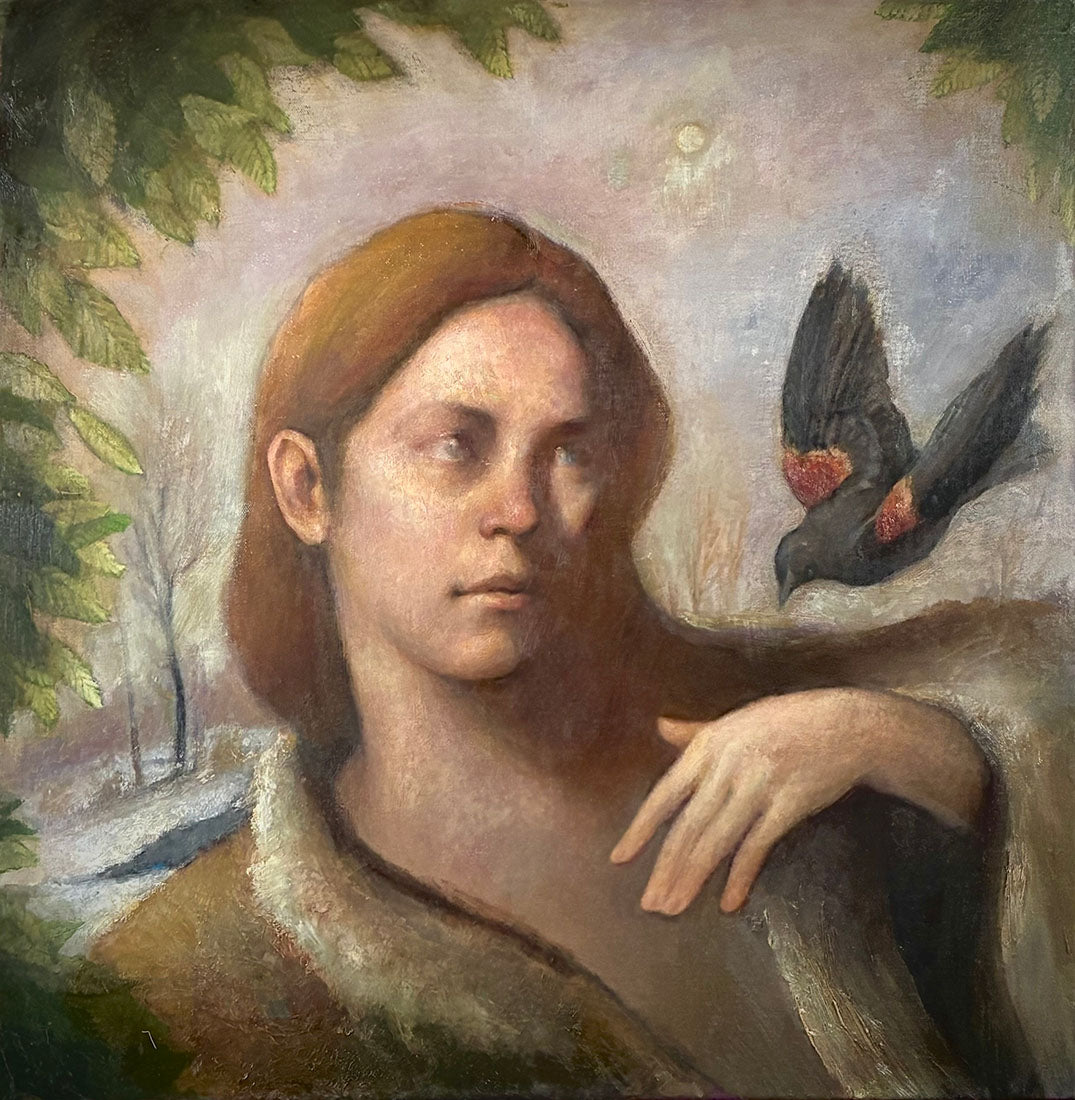 Maiden of Spring and Gloom on a Wing