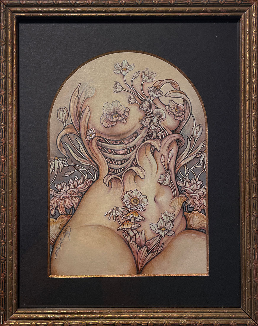 Floral Bones with Tulip Wings