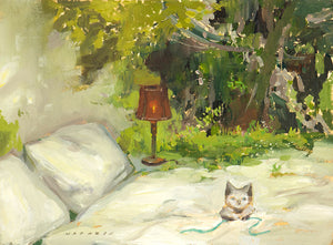 Plein Air with a Kitten