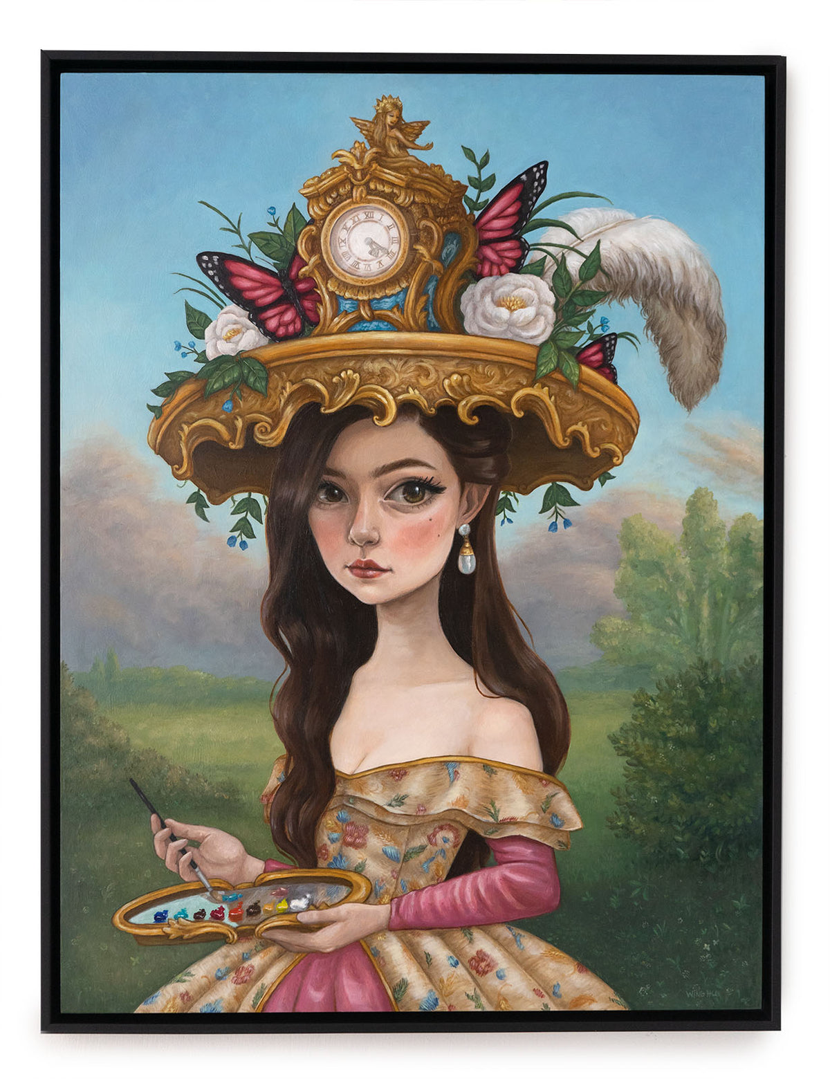 Self-Portrait in an Ornate Hat