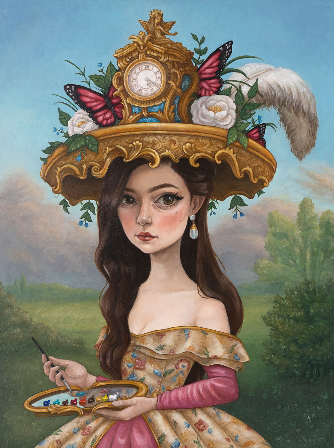 Self-Portrait in an Ornate Hat
