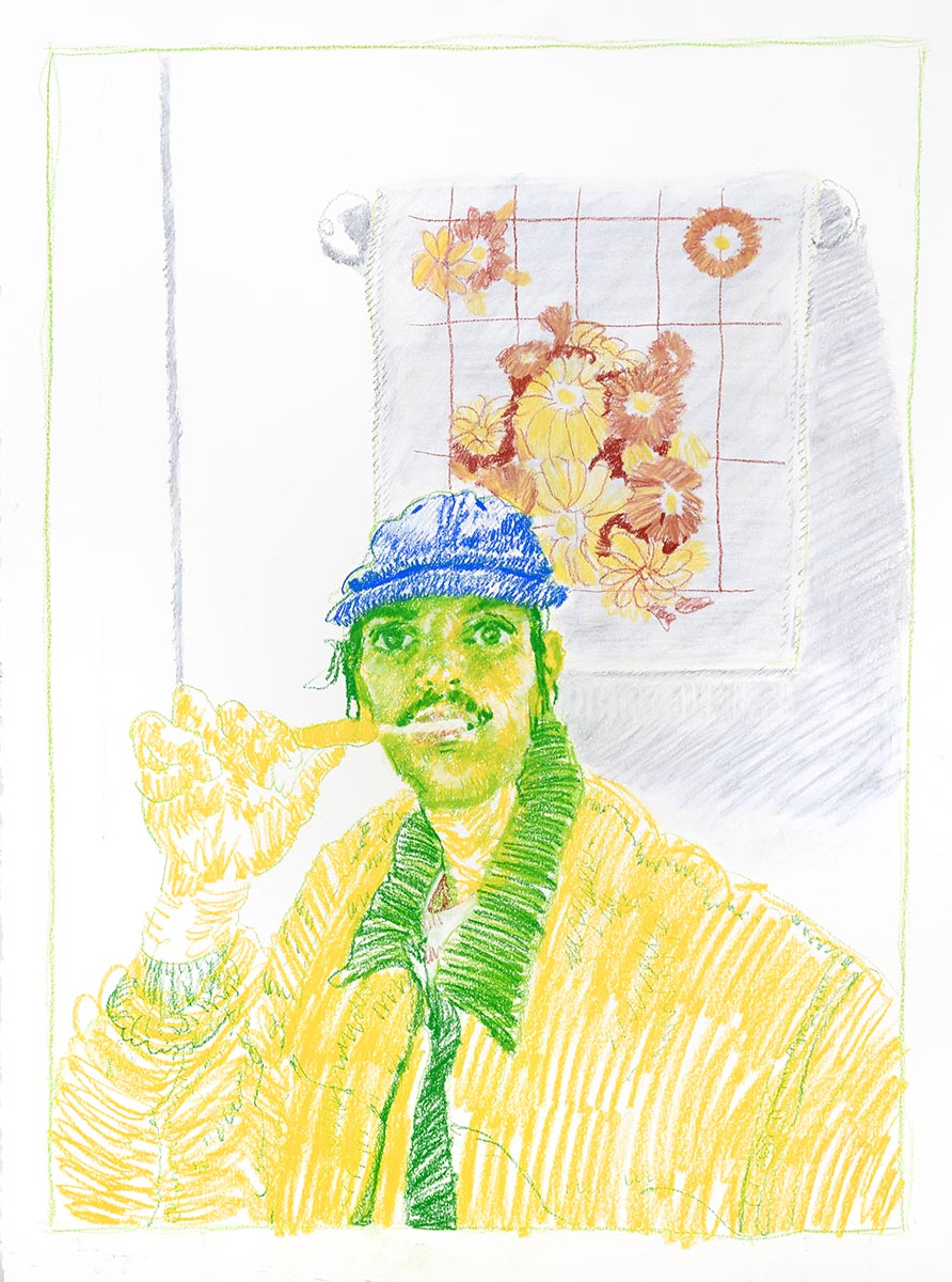 Reflection with Michelle's New Towel