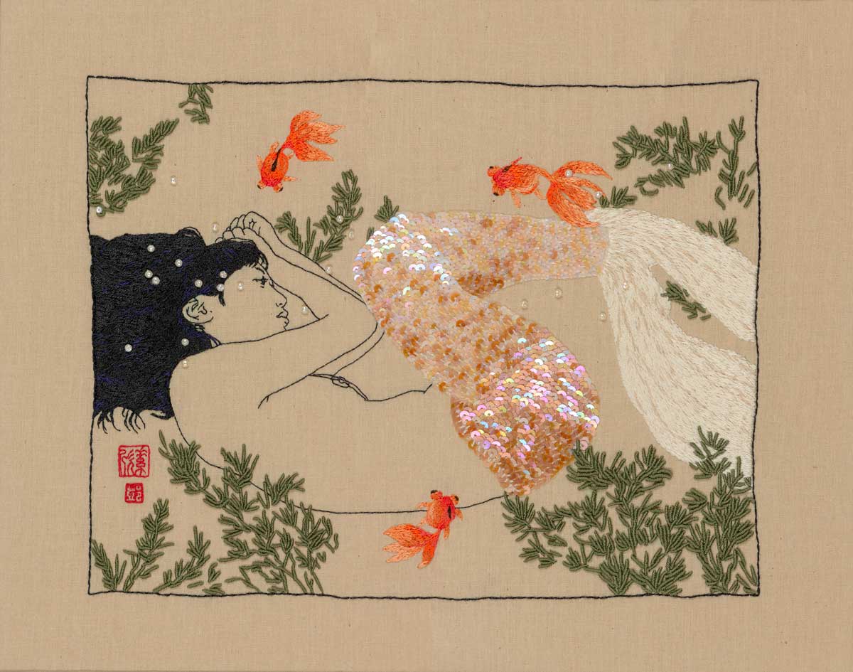 And as she cried, her tears turned to pearls.