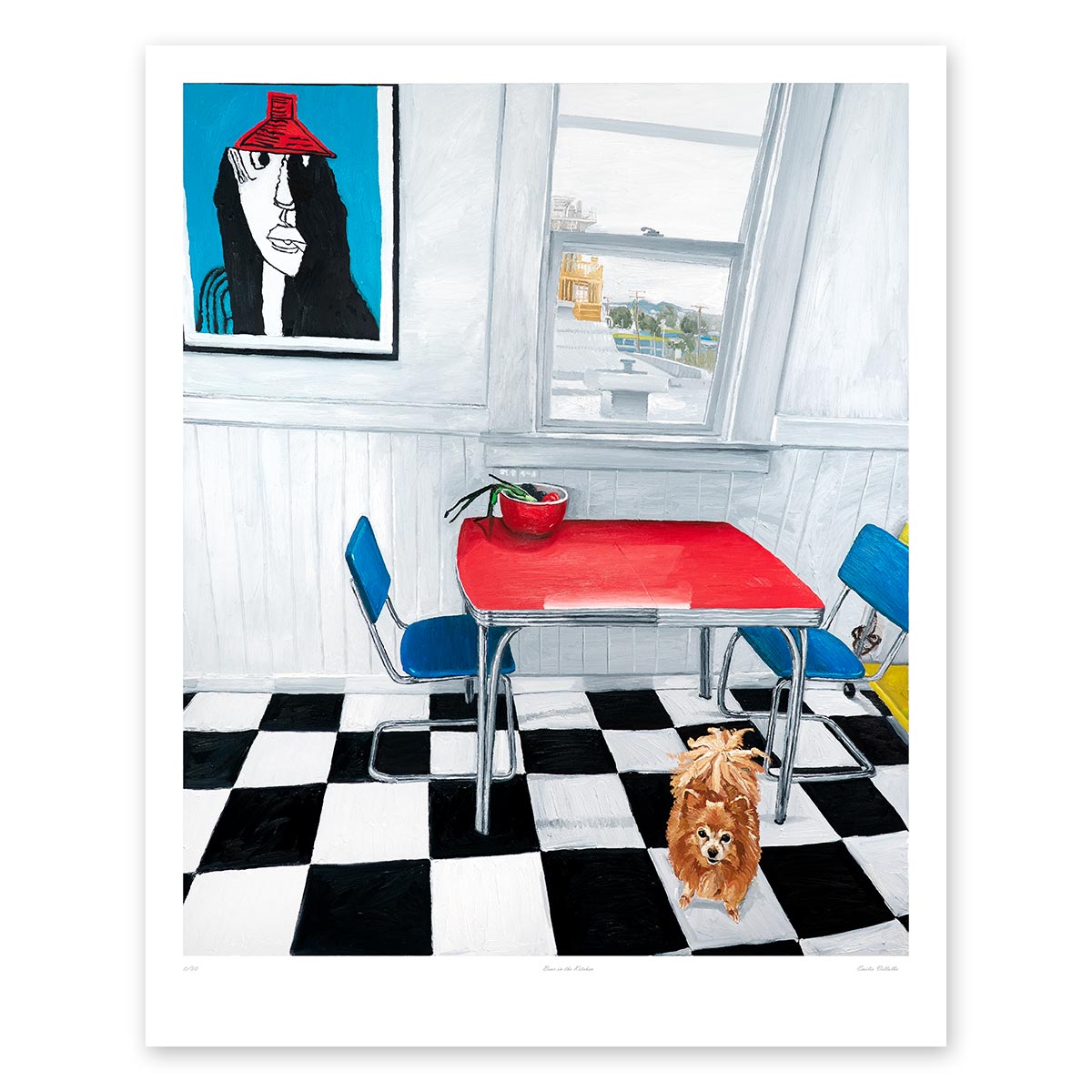 Bear in the Kitchen Fine Art Print