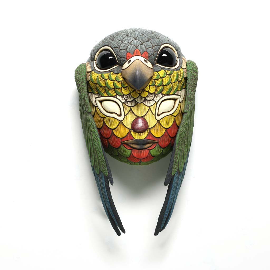 Blend In Mask: Green Cheek Conure