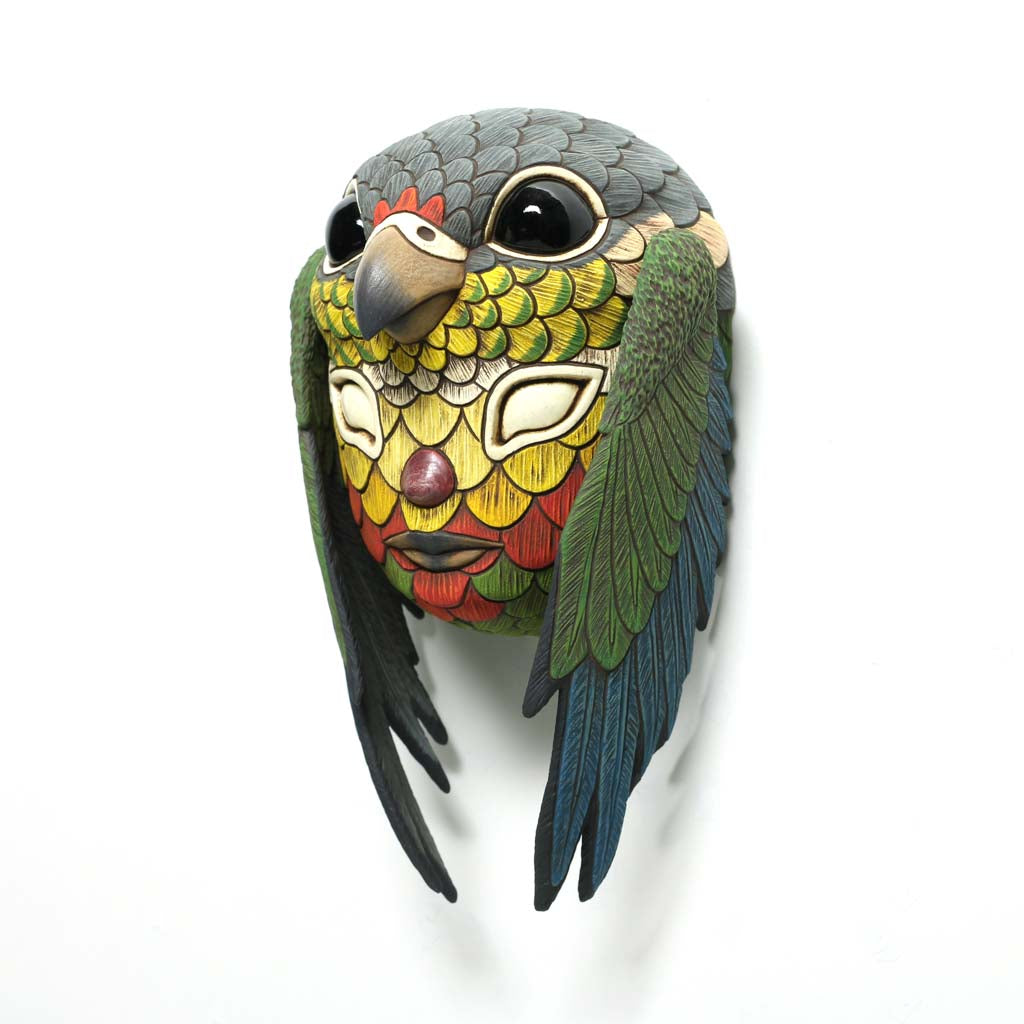 Blend In Mask: Green Cheek Conure