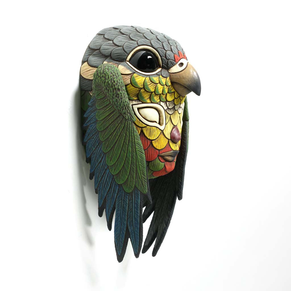 Blend In Mask: Green Cheek Conure