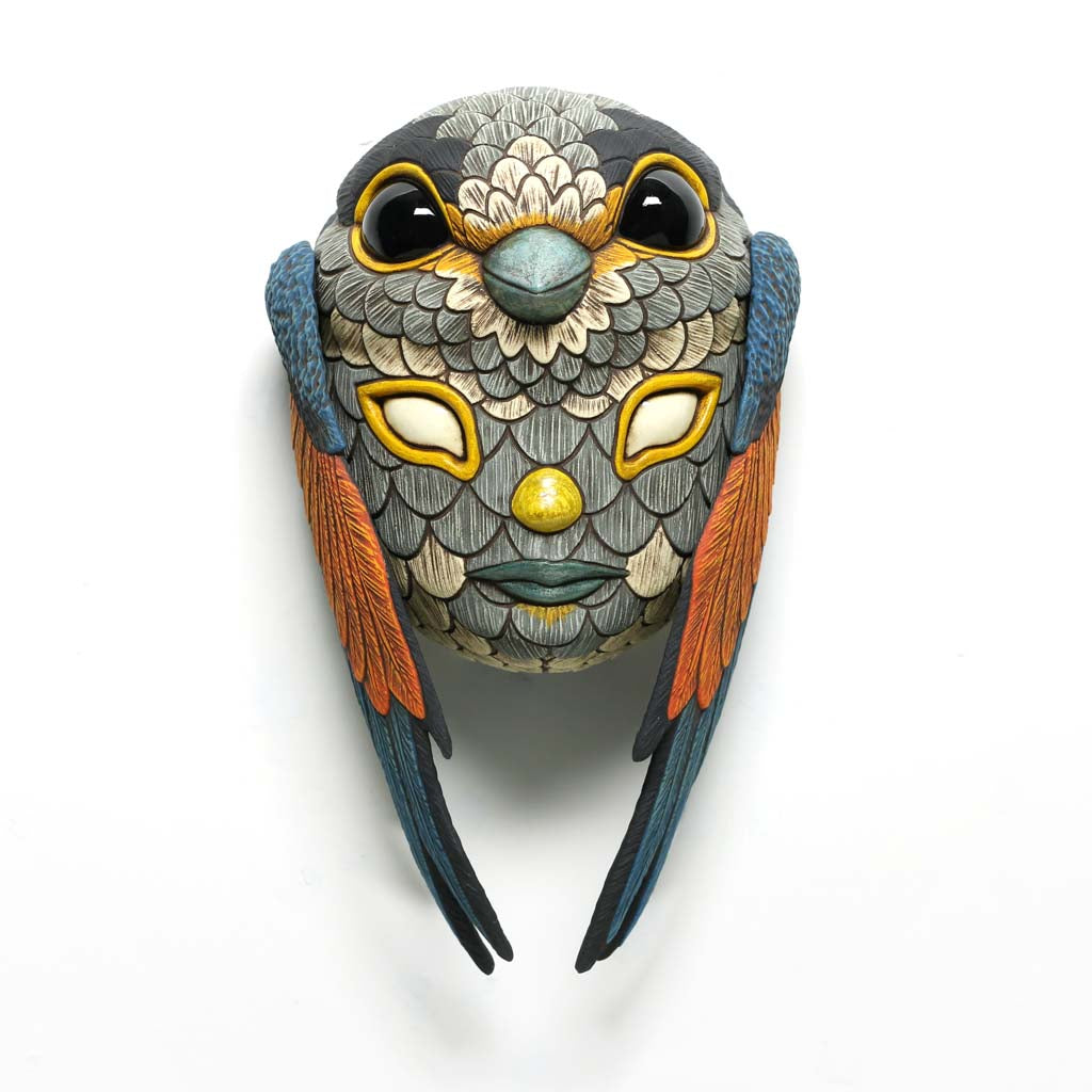 Blend In Mask: Silver Breasted Broadbill