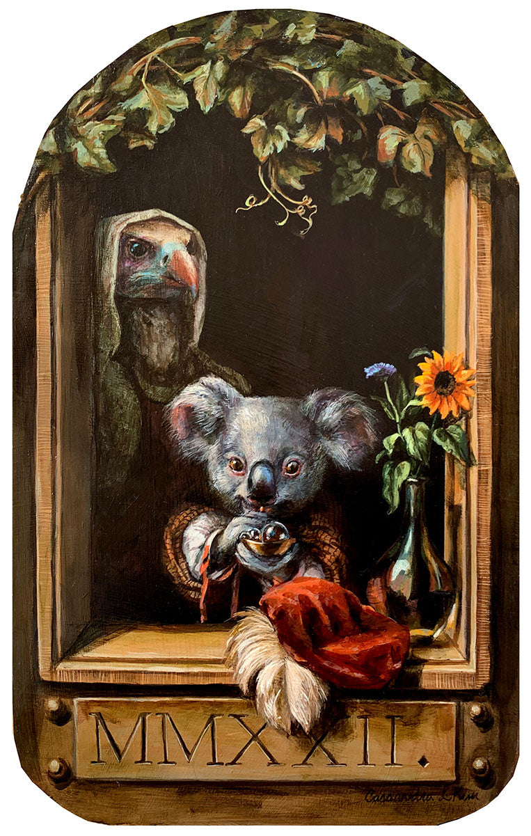 Koala Blowing Bubbles