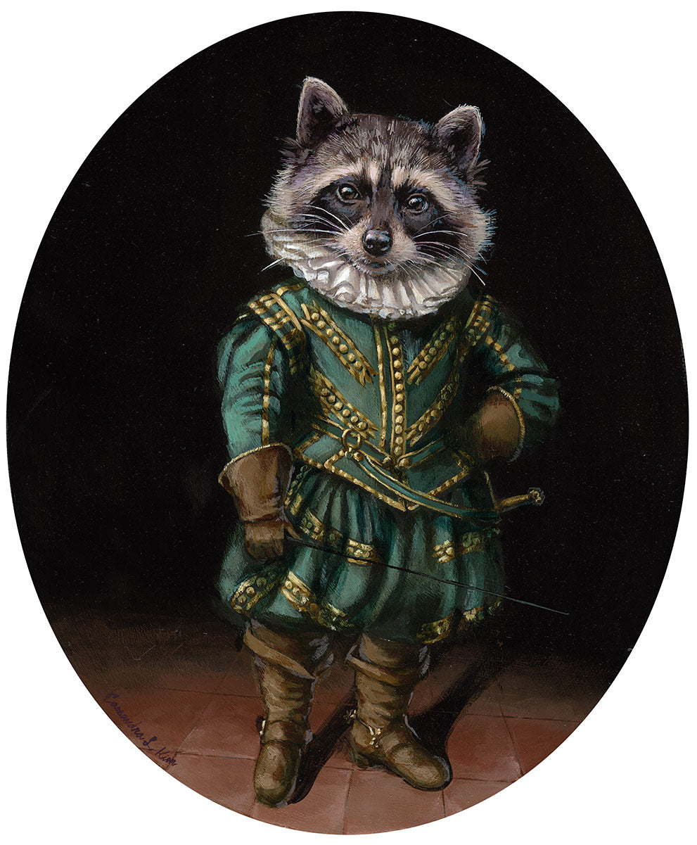 Portrait of a Raccoon in a Doublet