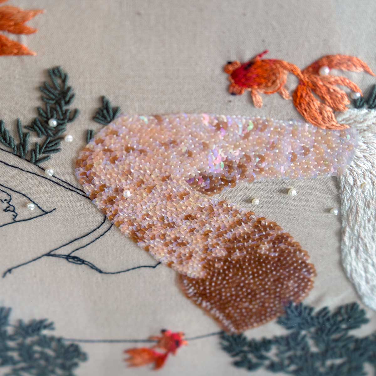 And as she cried, her tears turned to pearls.