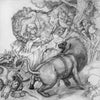The Lions' Share (Compositional Drawing)