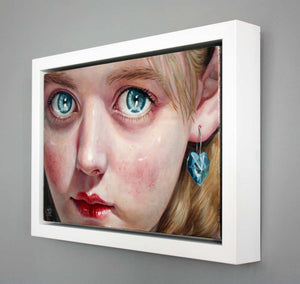 Girl with the Blue Heart Earring