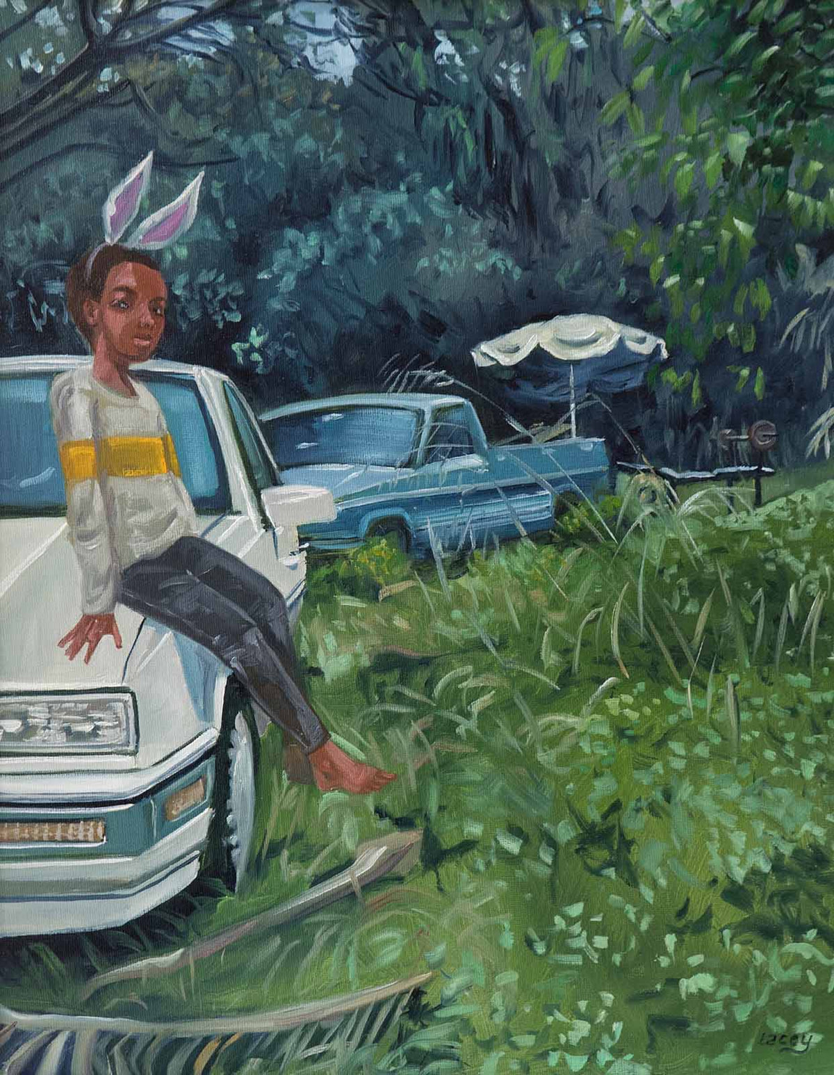 Lacey Bryant - Rabbit - Original oil painting - Modern Eden Gallery