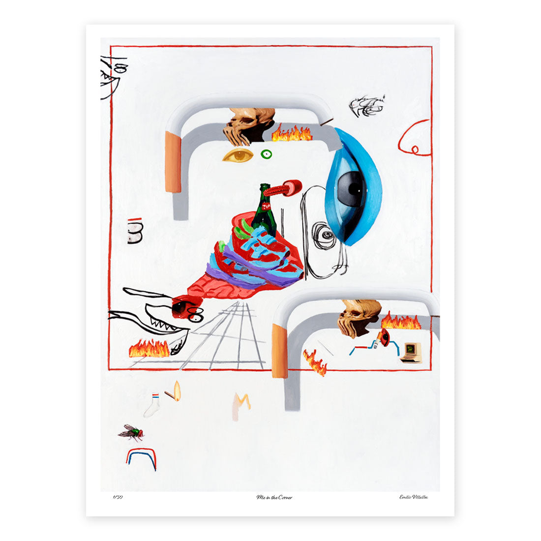 Me in the Corner Fine Art Print