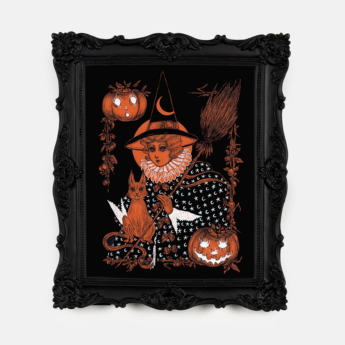 Grinning Cats with High Arched Backs