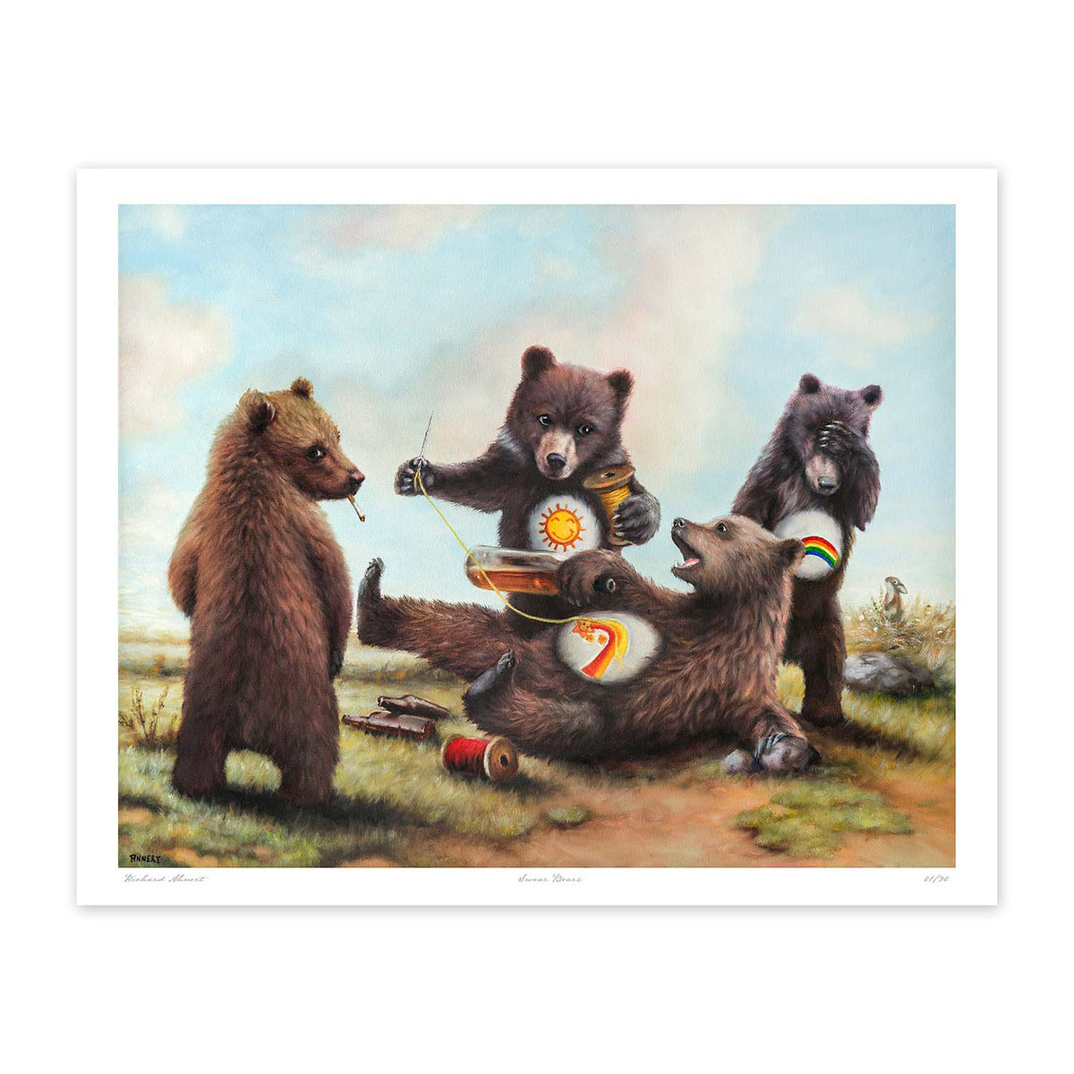 Swear Bears Fine Art Print