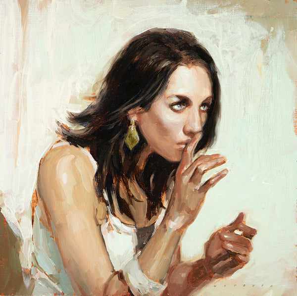 Nadezda Shhh! II Original Artwork Modern Eden Gallery