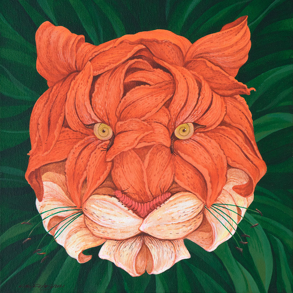 tiger lily gallery C.M. Duffy - Tiger Lily Tiger - Original Painting