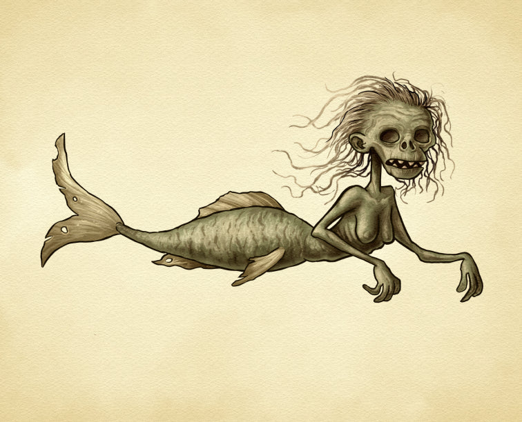 Fiji Mermaid Fine Art Print