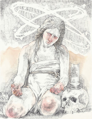 Mary Magdalene & Jesus Skull Bong