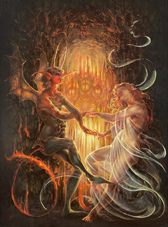 J. Henry - Danse Macabre - Original Painting - Modern Eden Gallery