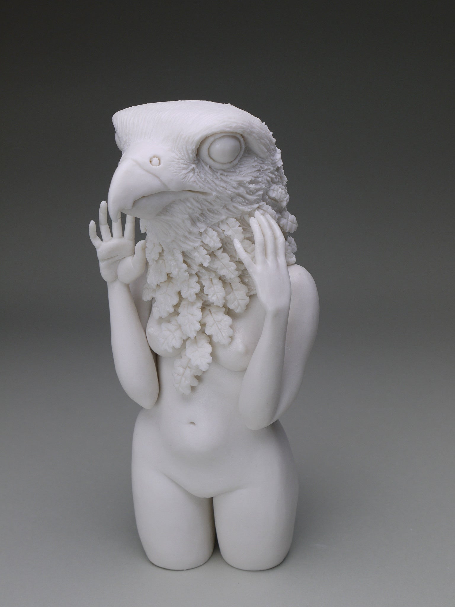 Delicate Dependency Peregrine Falcon with White Oak Modern Eden Gallery