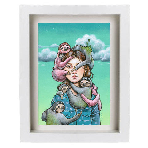 Just a Girl Covered in Sloths