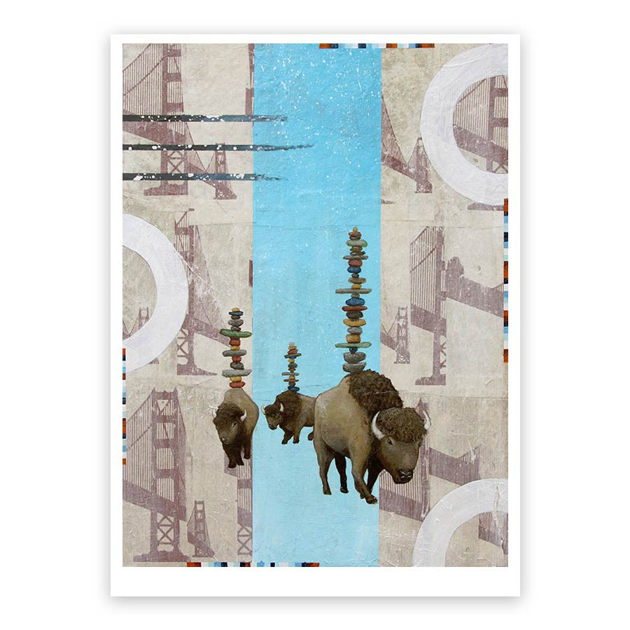 Young Family Walking Through it All Print