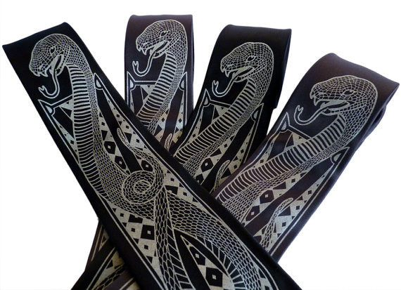 Clever Serpent Tie - Snake Men's Neck Tie